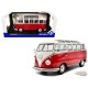 VOLKSWAGEN T1 SAMBA - RED & WHITE 1962 - Solido - 1/18 - S1813401 - Passion Diecast 