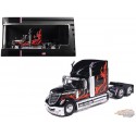 2010 International Lonestar - Noir avec flammes - IXO Models - 1:64 - U64TR008