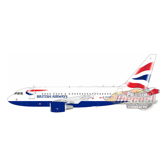 British Airways Airbus ACJ318 / G-EUNB / Inflight 200 / 1:200 / ARDBA205