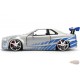 Fast & Furious 25th Anniversary  BRIAN's  Nissan Skyline GT-R 34 Brush Metal Finish -   Jada  1/24 -36818