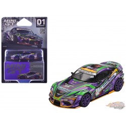 (Preorder) Japan Exclusive Toyota GR Supra KUHL 2021 D1GP EVANGELION RACING 2021 - Mini GT - 1:64 - MGT00951
