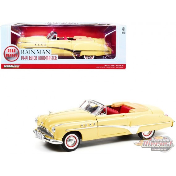 Charlie Babbitt's 1949 Buick Roadmaster Convertible - Rain Man (1988) - 1/18  Greenlight - 13616 - Passion Diecast