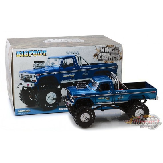 Bigfoot No.1 - Monster Truck Ford F-250 de 1974 avec 48po pneus -  Greenlight 1/18 - 13537 Passion Diecast 