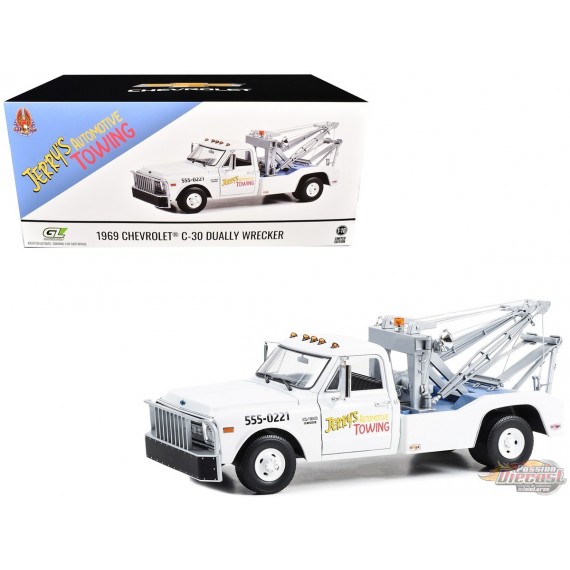Jerrys Towing - Dépanneuse Chevrolet C-30 Dually de 1969 - Fall Guy Stuntman Association - Greenlight 1/18 - 13683