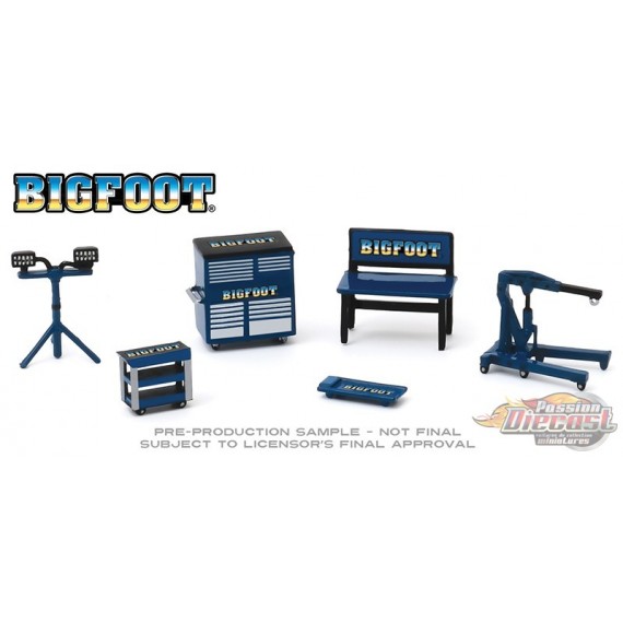 Ensemble d'accessoires Bigfoot Monster Truck - 1/64 Greenlight - 16140 A