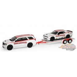  2018 Dodge Durango and 2016 Dodge Challenger R-T Hemi - Racing Hitch & Tow Series 6 - 1/64 Greenlight - 31190 B