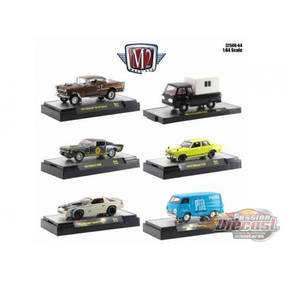Auto Thentics Release 64- Assortiment de 6 - M2 Machines 1:64 - 32500-64