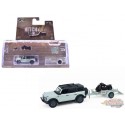 2021 Ford Bronco 4-Door Badlands Trailer and Motorcycle - Hitch & Tow Series 33 - 1/64 Greenlight - 32330 D
