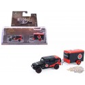 (Preorder) 2012 Jeep Wrangler Unlimited with Small Cargo Trailer - Hitch & Tow Series 33 - 1/64 Greenlight - 32330 C