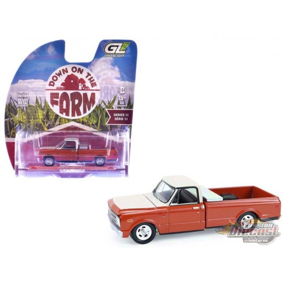 1968 Chevrolet C-10 Pickup Truck with Toolbox - Down on the Farm Series 11 - 1/64 Greenlight - 48110 D