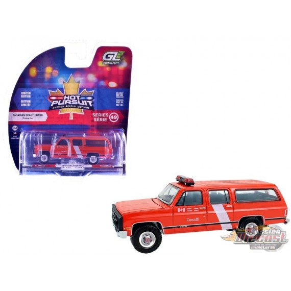1991 GMC Suburban - Canada Coast Guard - Hot Pursuit - Canada Special Edition - 1/64 Greenlight - 43065 F