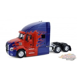2019 Mack Anthem Truck Cab in Blue with Red Flames - H.D. Trucks Series 26 - 1/64 Greenlight - 45200 C