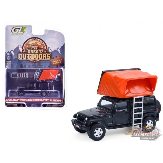 2008 Jeep Wrangler Unlimited Rubicon - The Great Outdoors Series 4 - 1/64 Greenlight - 38080 F