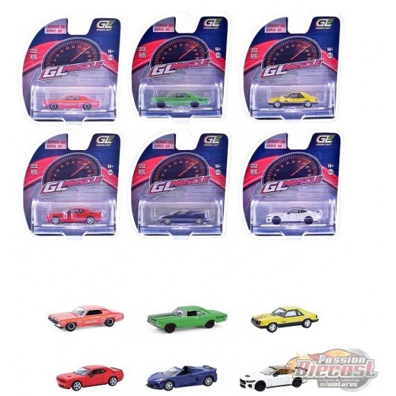 GL Muscle Series 30 - Assortment - 1/64 Greenlight - 13370 Passion Diecast