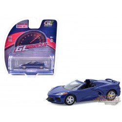 2021 Corvette Stingray Convertible in Elkhart Lake Blue - GL Muscle Series 30 - 1/64 Greenlight - 13370 E
