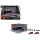 Jada Nano Hollywood Rides Fast & Furious Diorama Han's Garage With 2 Cars and Accessories- Jada - 1/87 - 36403