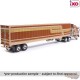1976 Kenworth K100 Aerodyne Semi Truck with Modern Trailker - Brown - IXO Models - 1:64 - U64TRTR003M