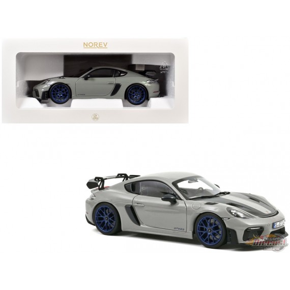 Porsche Cayman GT4 RS Weissach Pack 2023 Craie - Norev 1:18 - 187253 - Passion Diecast