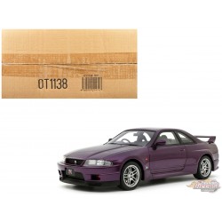 NISSAN SKYLINE GT-R R33 V-SPEC MIDNIGHT PURPLE 1995 - 1/18 - OT1138 Passion Diecast 