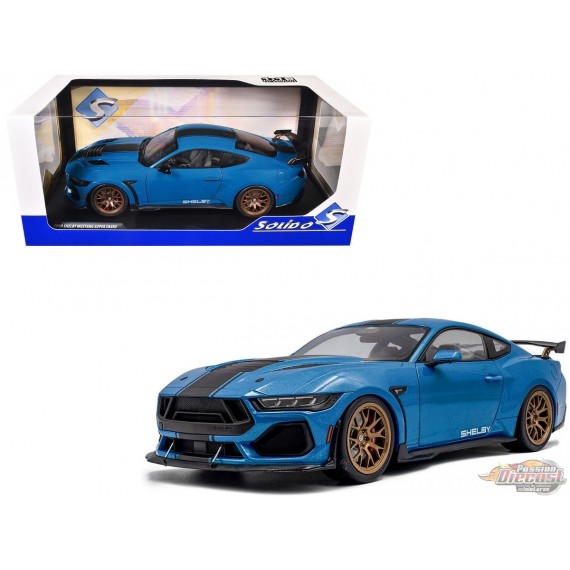 Ford Shelby Mustang Super Snake 2025 Blue - Solido - 1/18 - S1813802 - Passion Diecast 