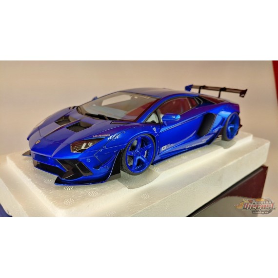 (Used)(Free shipping) Lamborghini AventadorLiberty Walk LB-WORKS - Hyper Blue - Édition Limité - Autoart 79183    Used