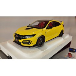 (Used)(Free shipping)  Honda Civic Type R (FK8) 2021 RHD  (Sunlight Yellow)  - Autoart    1/18 -  73225 Used