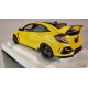 (Used)(Free shipping)  Honda Civic Type R (FK8) 2021 RHD  (Sunlight Yellow)  - Autoart    1/18 -  73225 Used
