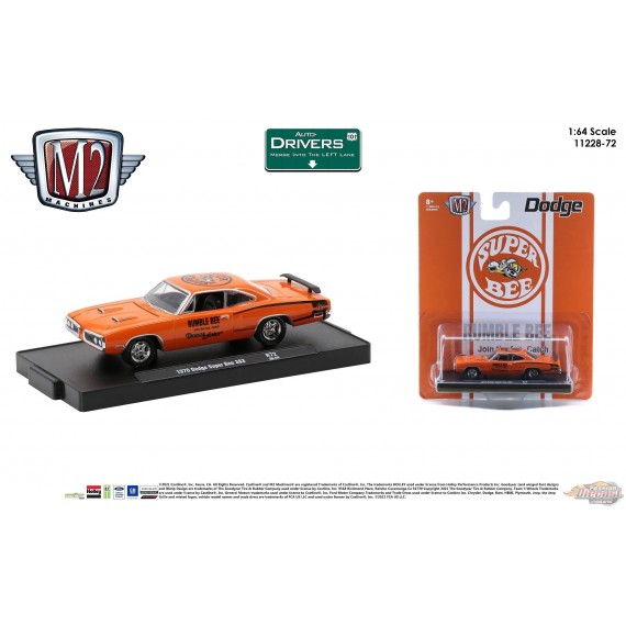 (Web Only) 1970 Dodge Super Bee 383  - Auto-Drivers Release 72 - M2 Machines 1:64 - 11228-71 F
