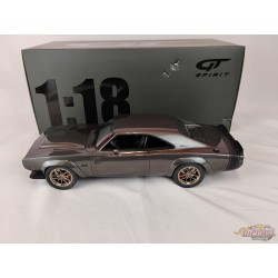 (usage)(free shipping) DODGE SUPER CHARGER SEMA CONCEPT 1968 (gris) -GT Spirit 1/18 - GT272 Usagé