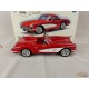 (Used)(Free shipping) 1959 CORVETTE CONVERTIBLE MILLENIUM (ROUGE) AUTOART 71141    Used