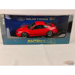 (Usagé)(Free shipping)   FORD MUSTANG MACH 1 1998 (ROUGE) AUTOART 73002    Usagé