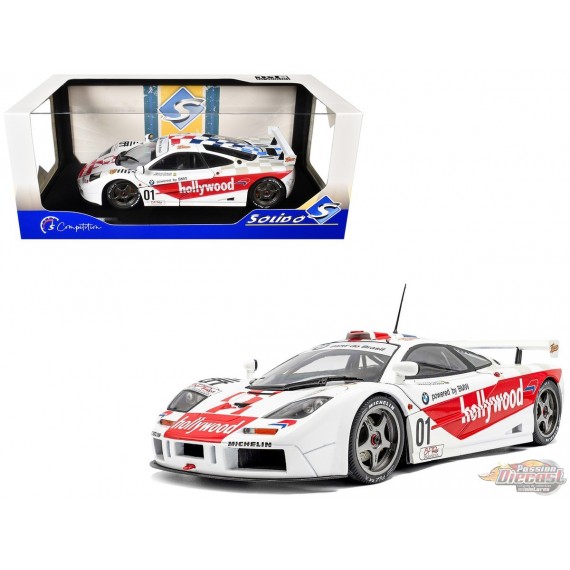 MCLAREN F1 GTR SHORT TAIL WHITE No.01 N.PIQUET / J.CECOTTO 2 HORAS DE BRASILIA 1996 - Solido - 1/18 - S1804111