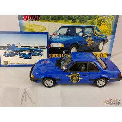 (Used)(Free shipping) 1992 Ford Mustang Special Service Michigan (bleu) GMP 9064 Usagé