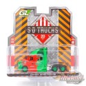 CHASE CAR Camion Mack Anthem 2019, cabine bleue avec flammes rouges - S.D Trucks Series 20 - 1/64 Greenlight - 45200 C