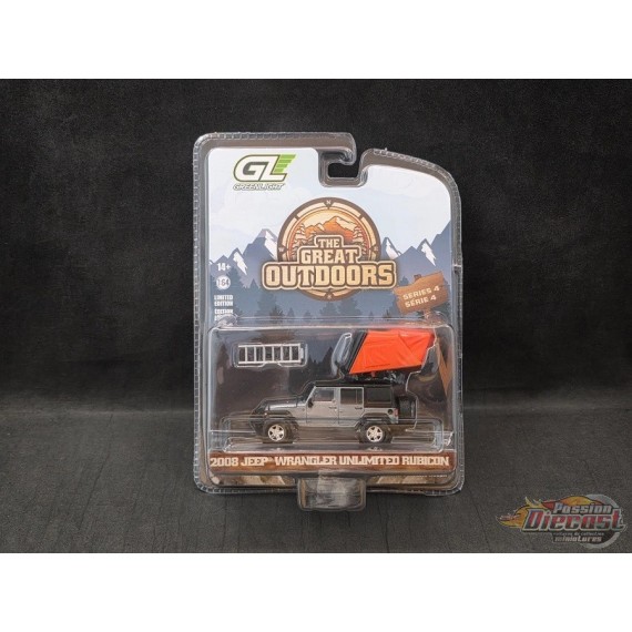CHASE CAR 2008 Jeep Wrangler Unlimited Rubicon - The Great Outdoors Series 4 - 1/64 Greenlight - 38080 FGR