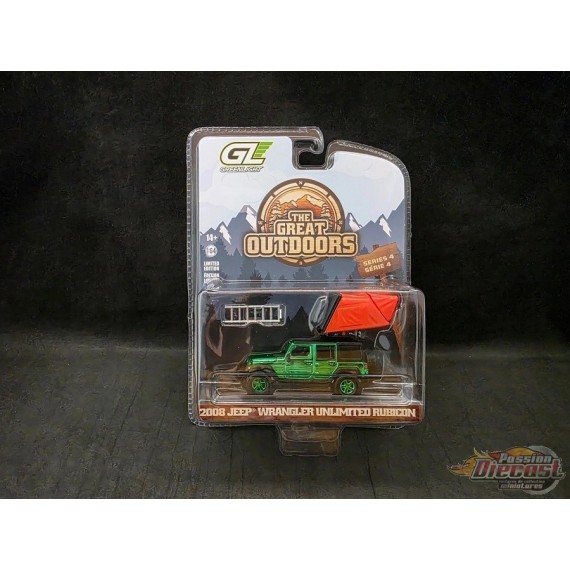 CHASE CAR 2008 Jeep Wrangler Unlimited Rubicon - The Great Outdoors Series 4 - 1/64 Greenlight - 38080 FGR