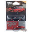 CHASE CAR Ford Mustang Mach 1 1971 - Rouge course - Mini GT - 1:64 - MGT01122GR