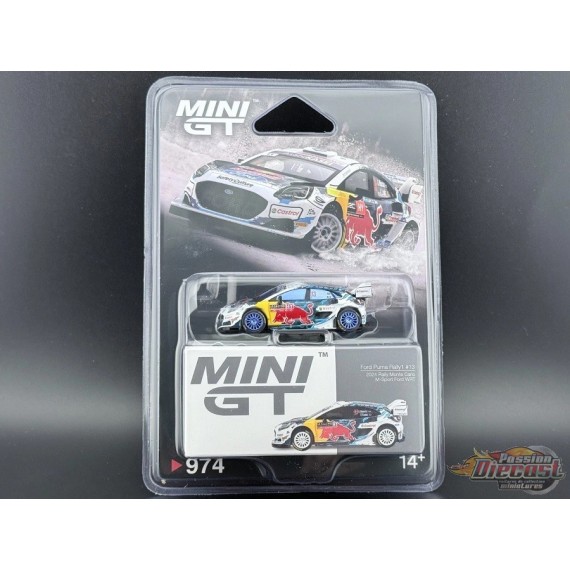 CHASE CAR Ford Puma Rally1 No.16 M-Sport Ford WRT 2024 Rally Finland 3rd Place - Mini GT - 1:64 - MGT01074GR