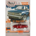 CHASE CAR Chevrolet Silverado Stepside 10 Pickup 1981 - Bleu moyen - Auto World - 1/64 - AWSP179 AGR