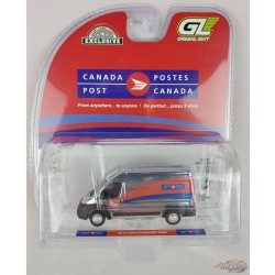 CHASE CAR Postes Canada - 2019 Ram ProMaster 2500 Cargo toit surélevé -  HB exclusif  1/64 Greenlight - 30591GR