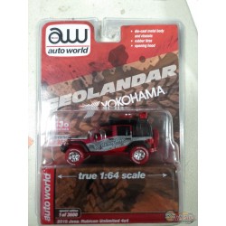 CHASE CAR Mijo Exclusive - 2018 Jeep Rubicon Unlimited 4x4 Yokohama Geolandar - Limited 3,600 - Auto World 1:64 - CP7914GR