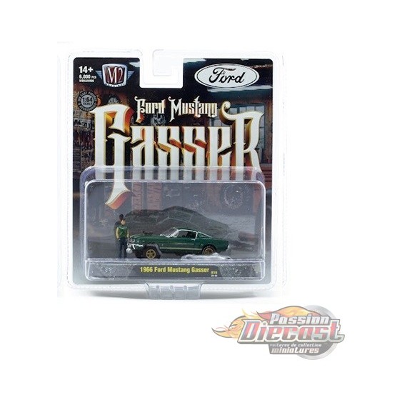 1966 Ford Mustang Gasser - Diorama 2026 Release 19 - M2 Machine - 1:64 - 67500-19 D