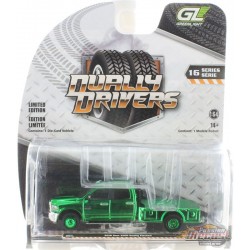 CHASE CAR 2018 Ram 3500 Dually Flatbed Pickup Truck - Dually Drivers Series 16 - 1/64 Greenlight - 46160 CGR