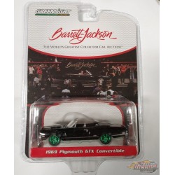 CHASE CAR 1969 Plymouth GTX Convertible - Barrett-Jackson 'Scottsdale Edition' Series 9 - 1/64 Greenlight - 37250 DGR