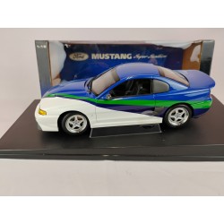 (Used)(Free shipping)  FORD MUSTANG SUPER STALLION (BLEU) AUTOART 72710  Usagé    Usagé   Used
