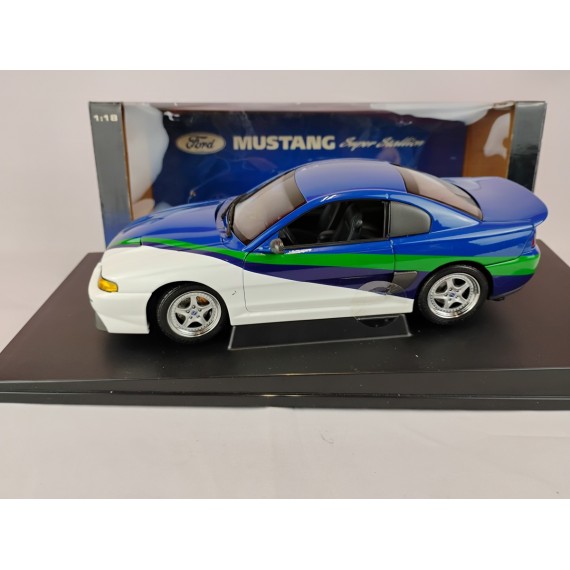 (Used)(Free shipping)  FORD MUSTANG SUPER STALLION (BLEU) AUTOART 72710  Usagé    Usagé   Used