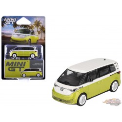 (Preorder) Volkswagen ID. Buzz - Candy White / Pomelo Yellow - Mini GT - 1:64 - MGT01110