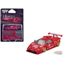 Lamborghini Countach LB-WORKS - Rouge - Mini GT - 1:64 - MGT01100 Passion Diecast