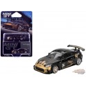 Toyota GR86 LB★Nation - Black / Gold - Mini GT - 1:64 - MGT01149