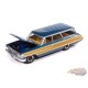 1964 Ford Country Squire Guardsman Blue & bois - 2025 Premium Release 3 Version A - Auto World - 1/64 - AW64522 A B